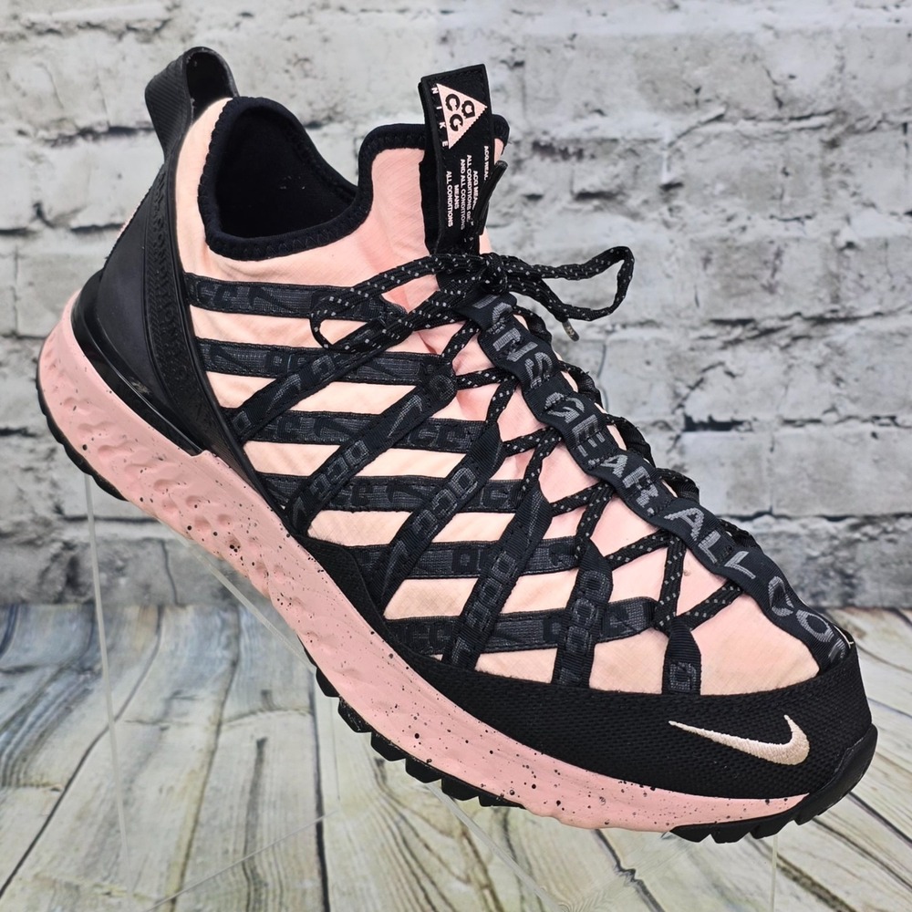 Nike ACG React Terra Gobe Mens 9.5 Melon Black BV6344-800 Hiking Trail Shoes